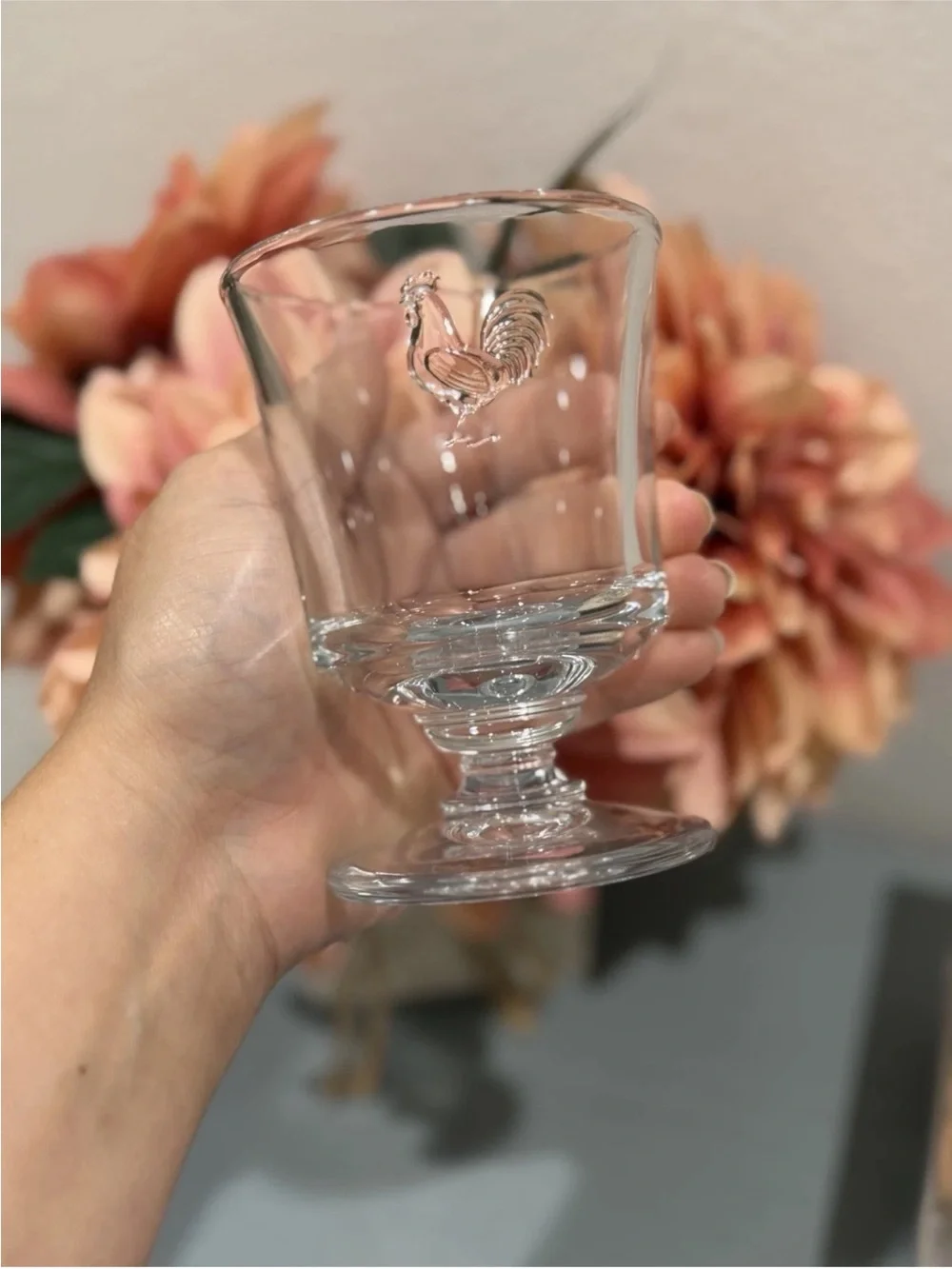 New Set of 4 La Rochere Rooster Tumblers/ Glasses 1475 France 7.4loz